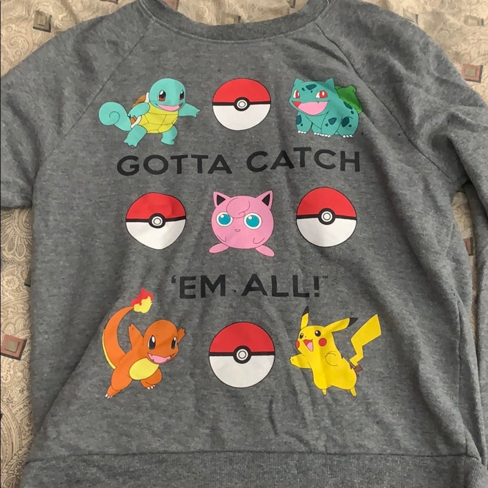 Gray Pokémon shirt